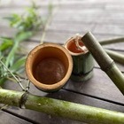 竹のキャンドル