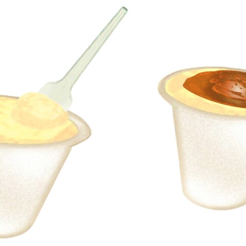 黒豆蒸しプリンサムネイル