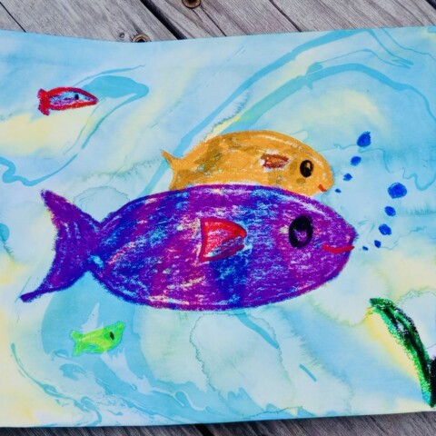 マーブリングお絵描きサムネイル