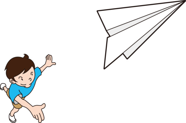 紙飛行機くん